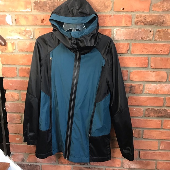 Lululemon Right Round Jacket Hood Zipper Rain Coat Waterproof Mesh Hoodie Trench - Picture 2 of 16